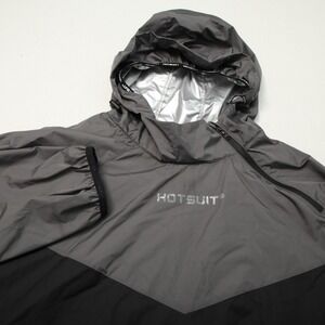 Hotsuit Pullover Jacket Mens 5XL Black Gray Sauna Sweat Suit Hooded Workout